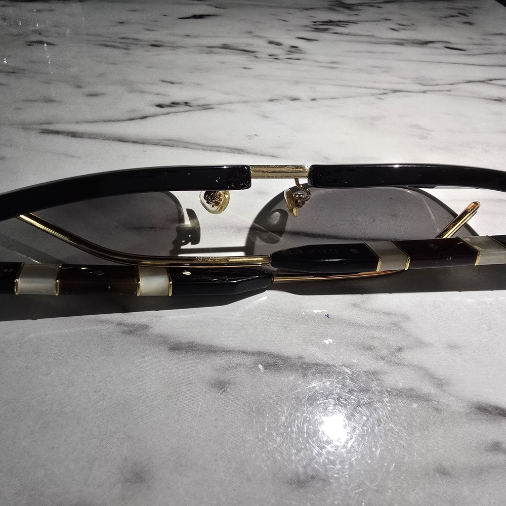 Gucci Black and Gold Sunglasses - GG0603S - Used - Picture 9 of 11
